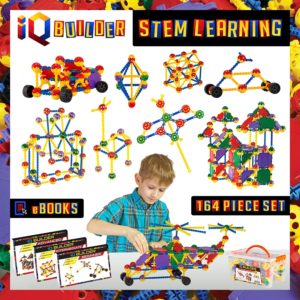IQ Builder -Fun Educational Building Toy Set for Boys and Girls Ages 3-10
