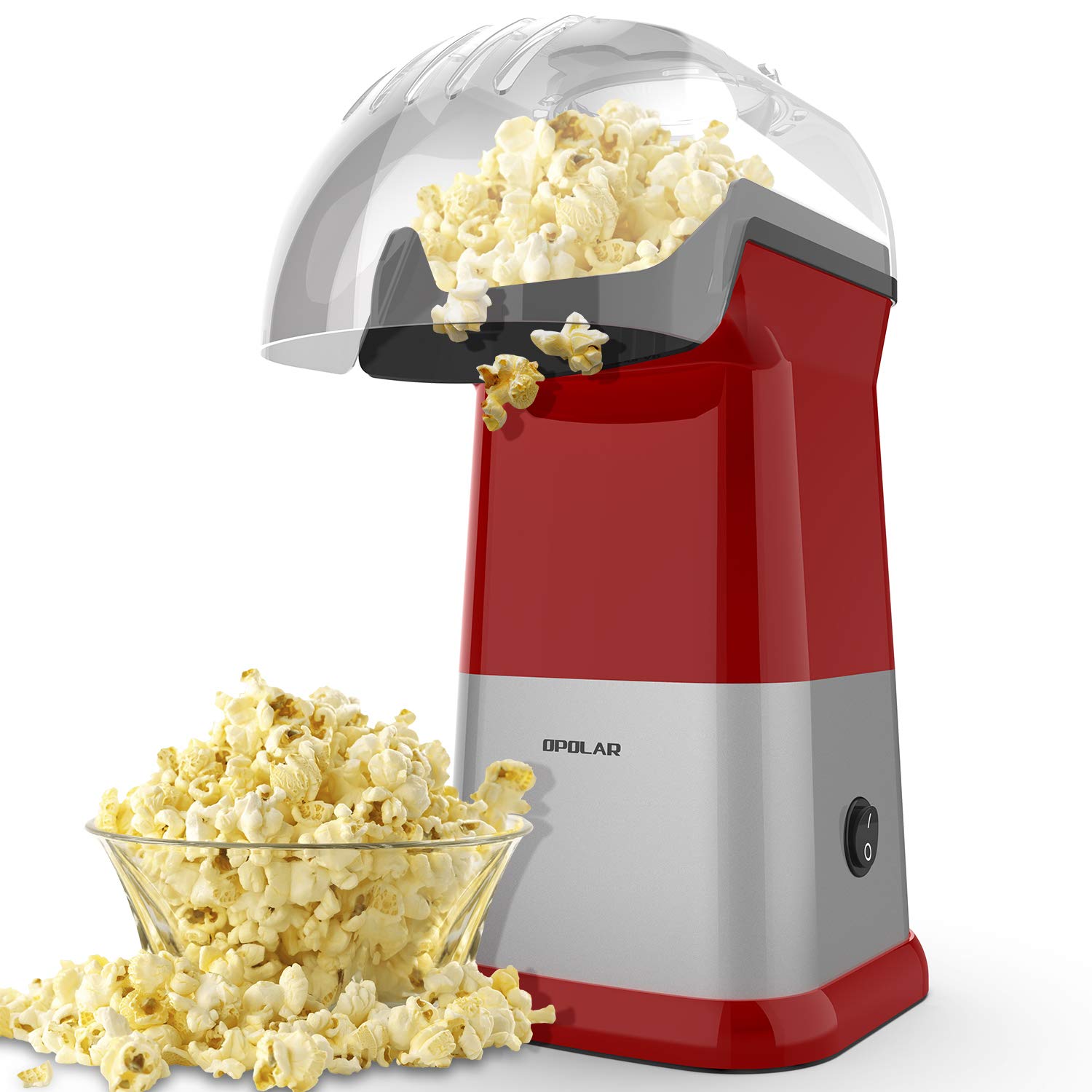 Use a hot air popper for the fluffiest low calorie popcorn! No oil