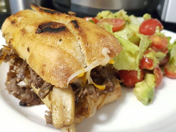 Cheese Steak with a side Salad