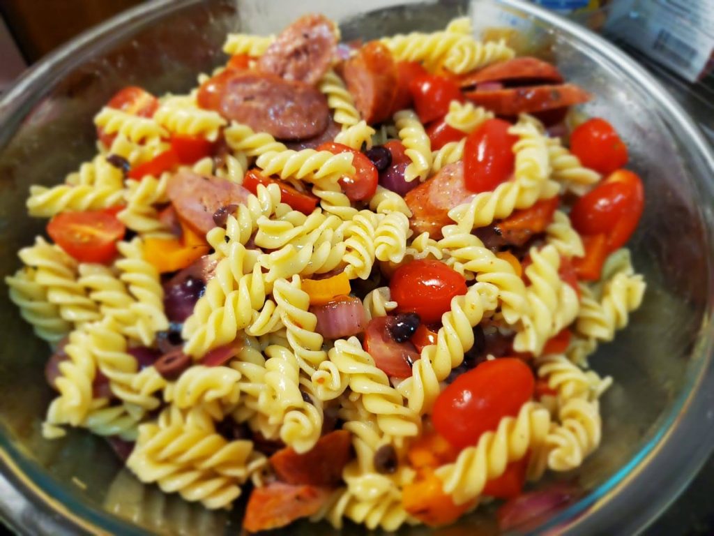 Grilled Sausage and Vegetable Pasta Salad