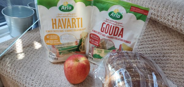 Ingredients for Simple Apple Grilled Cheese Sandwich