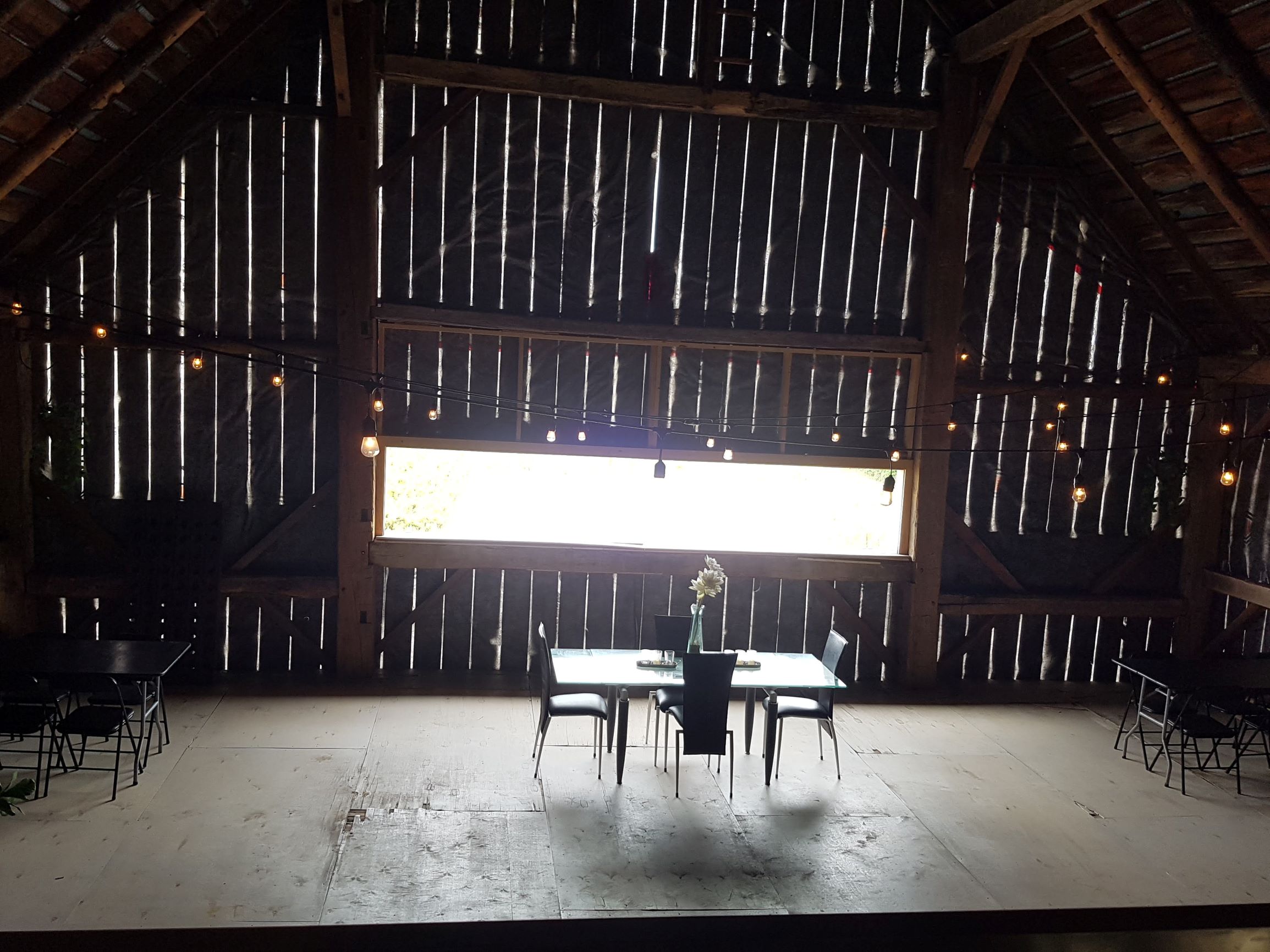 Big Barn Interior at The Old Third