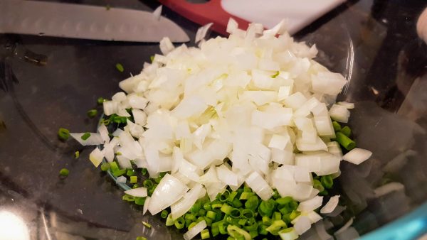 White and Green Onion for the Kalbi Pork RIbs