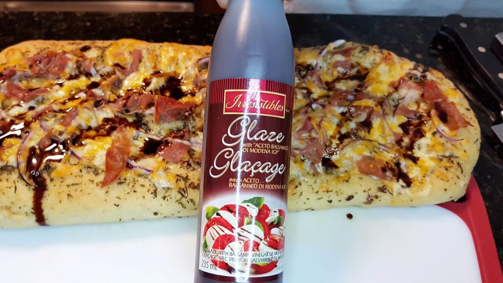 Balsamic Glaze on Easy Peezy Pizza
