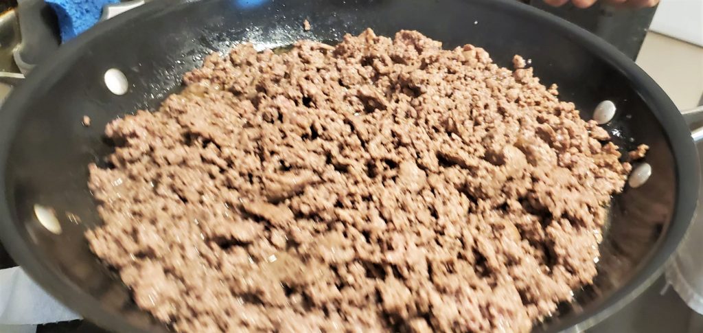 brown the ground beef