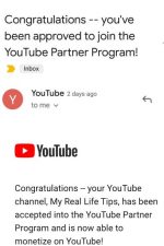 YouTube Channel Monetization Approved